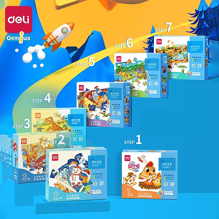 Đồ Chơi Xếp Hình Puzzle 7 Cấp Độ Chính hãng Ưu đãi - Hình ảnh 3
