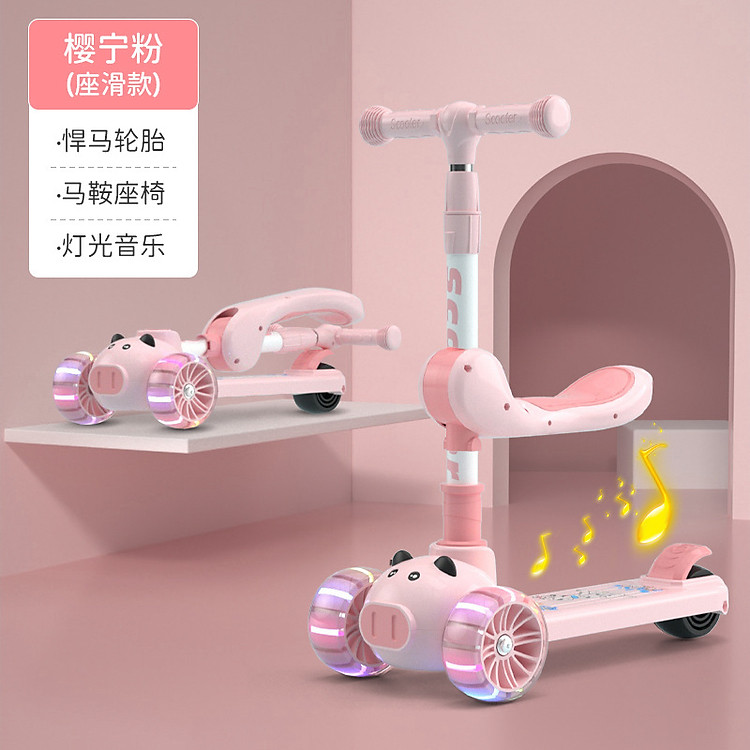 Xe Scooter Umoo cho Bé - Màu Hồng Chính hãng Giá tốt - Hình ảnh 3