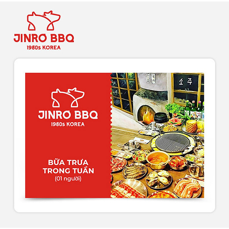 Jinro BBQ - Buffet Bữa Trưa Trong Tuần (1 người)