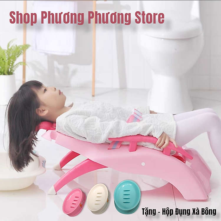 Ghế nằm gội đầu cho bé - Hồng Chính hãng Giá rẻ - Hình ảnh 5