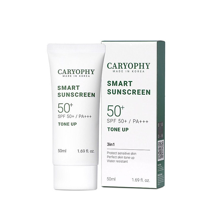 Kem Chống Nắng Caryophy Smart Sunscreen SPF50+ PA +++ Tone Up 50ml