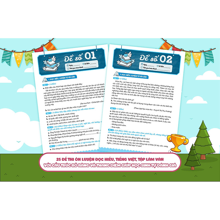 Chinh Phục Đề Thi Vào Lớp 6 Trường THCS Chất Lượng Cao Môn Toán - Anh - Tiếng Việt - Ảnh 6