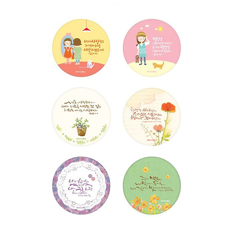 Gương mini Trang Điểm Hàn Quốc Tròn (Mẫu Ngẫu Nhiên)