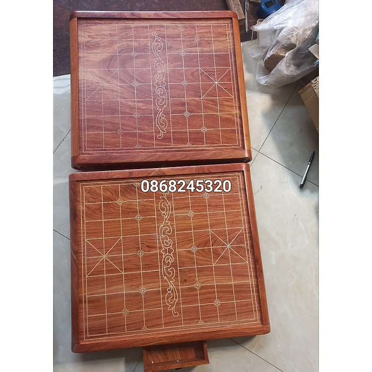 Mua tại Lazada: Bàn cờ tướng gỗ hương đá đẹp Chính hãng Tiết kiệm