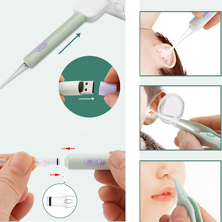 Bộ Dụng Cụ Lấy Ráy Tai Có Đèn Chính hãng Giá tốt - Hình ảnh 2