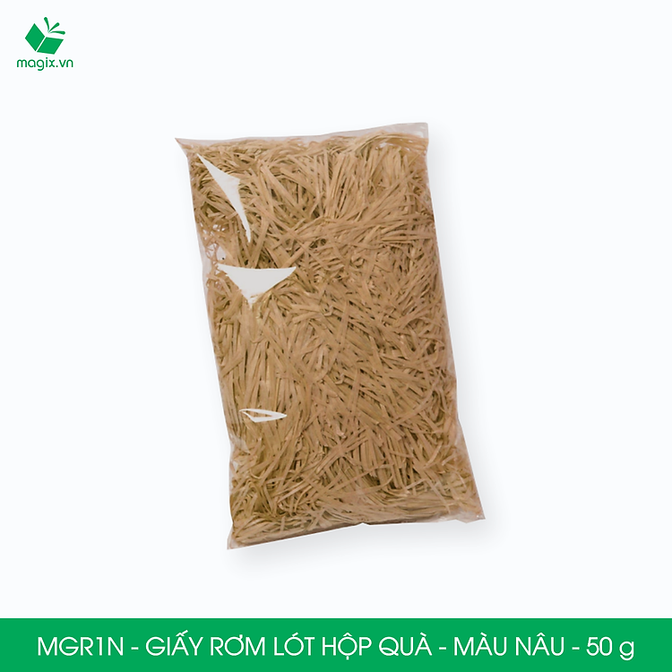 Giấy Rơm Lót Hộp Quà Màu Nâu (50g) - Ảnh 2