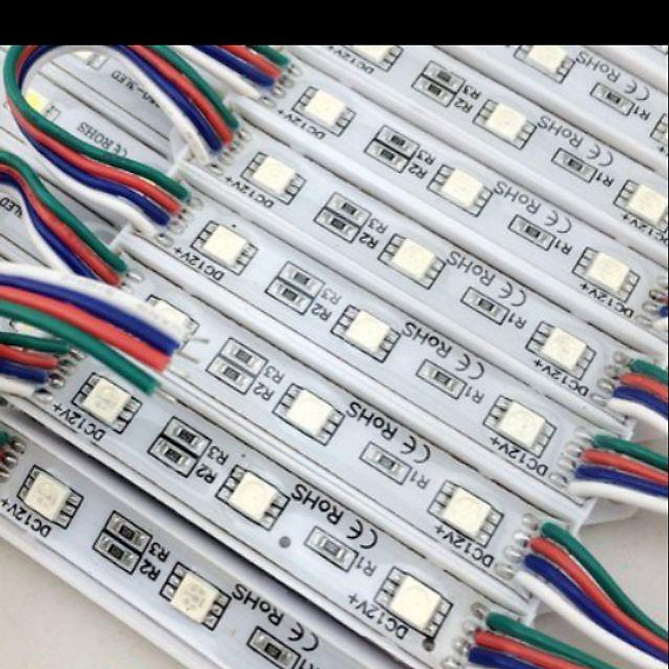 Led hắt 7 màu grb điện 12v kết hợp với khiển RGB cho hiệu ứng đẹp mắt