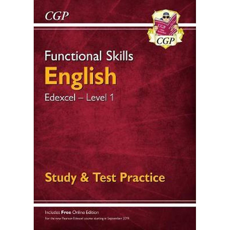 Sách - New Functional Skills English: Edexcel Level 1 - Study & Test Practice (for by CGP Books (UK edition, paperback)