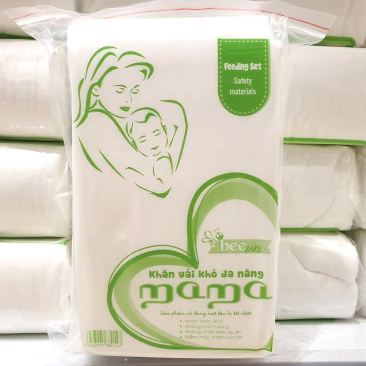 Mua Combo 5 Gói Khăn Vải Khô Mama Chính hãng Giá tốt - Hình ảnh 2