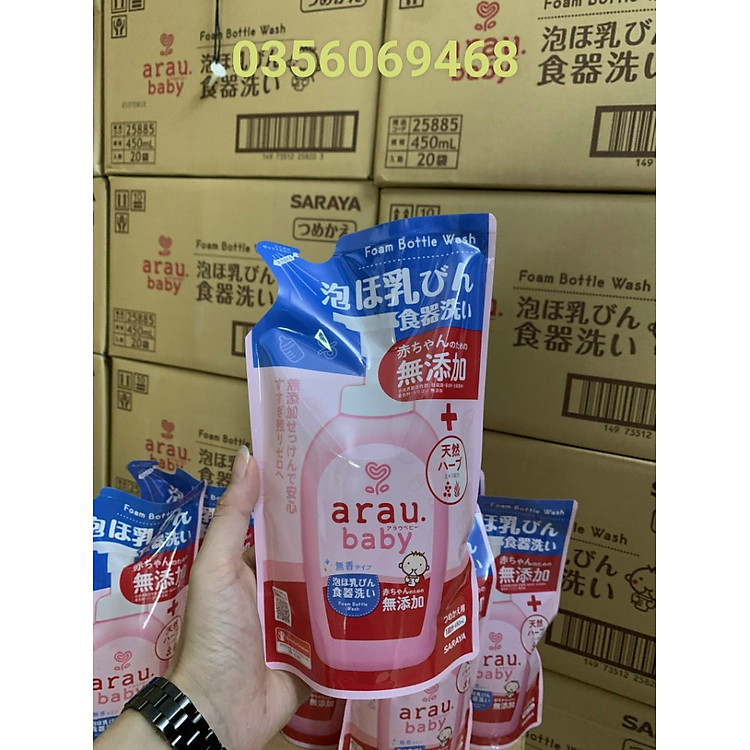 Nước Rửa Bình Arau Baby 450ml Chính hãng Tiết kiệm - Hình ảnh 4