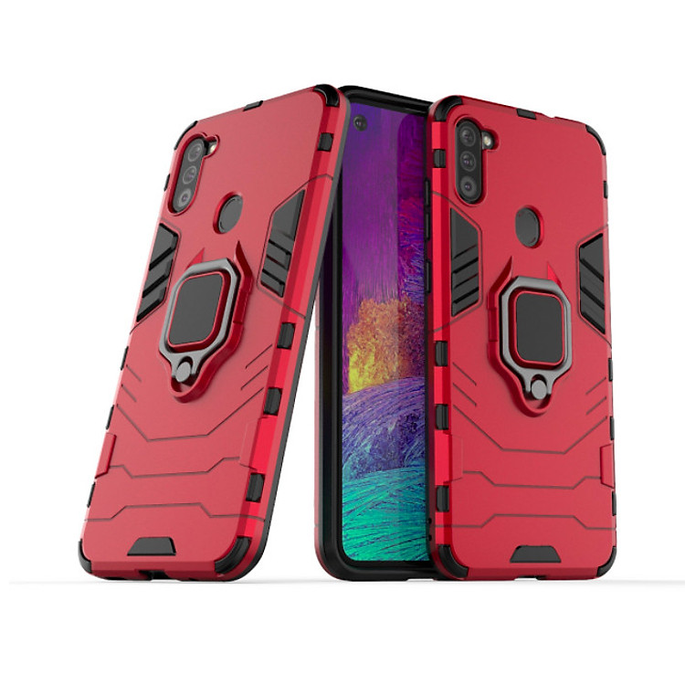 Ốp lưng chống sốc kèm iring cho SamSung Galaxy A11, A12, A02s, A21s, A31, A51, A71 hàng nhập khẩu