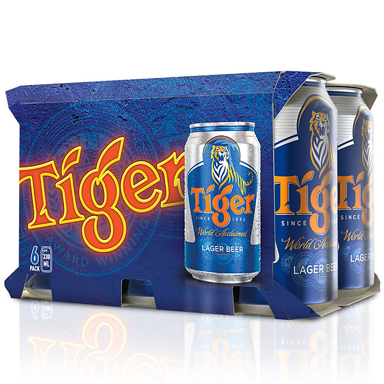 Lốc 6 Lon Tiger Thường (330ml / Lon)