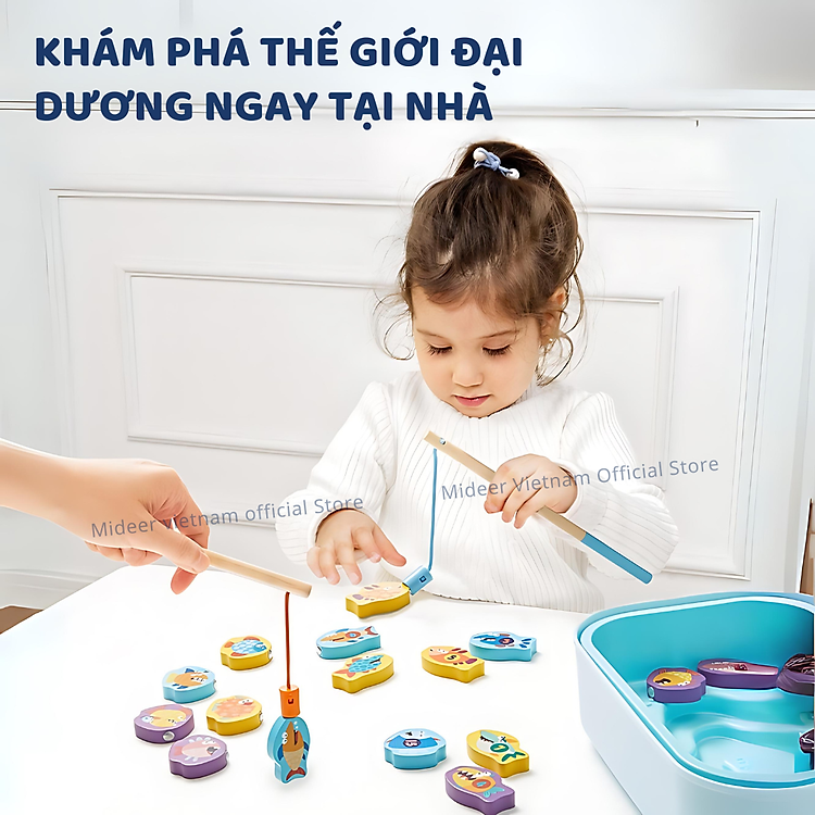 Đồ chơi câu cá nam châm Mideer Chính hãng Tiết kiệm - Hình ảnh 3