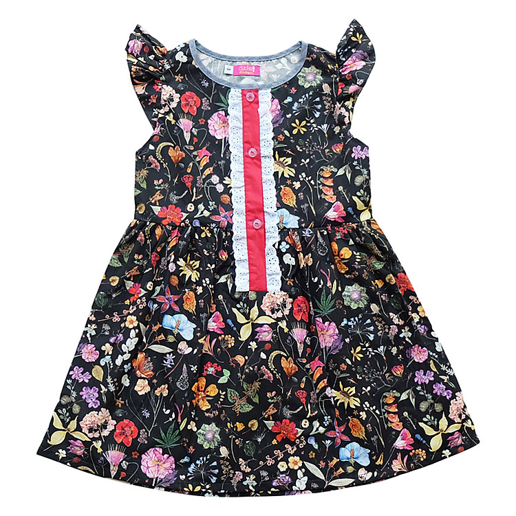 Đầm Bé Gái Hoa CucKeo Kids T121827