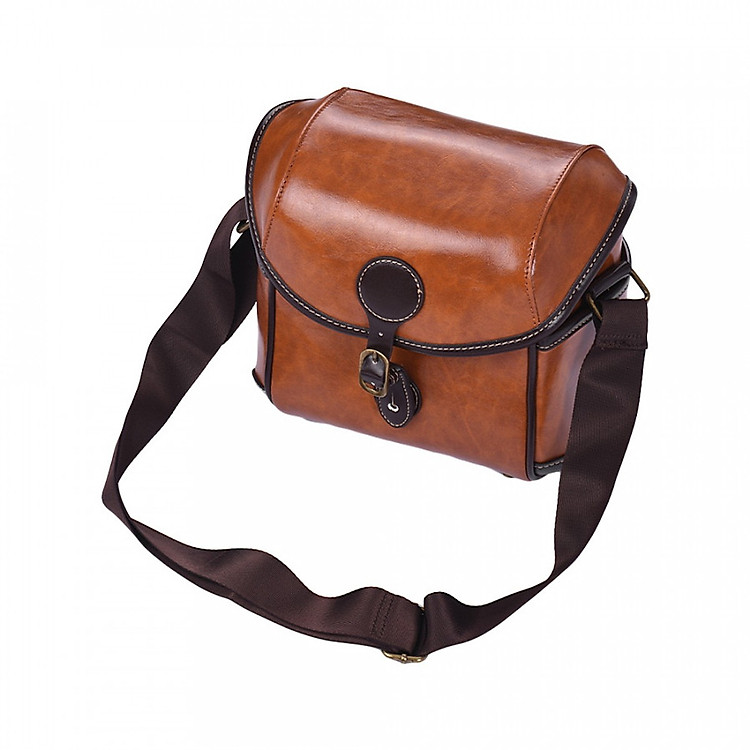 Túi Đựng Máy Ảnh Bằng Da Kèm Dây Đeo