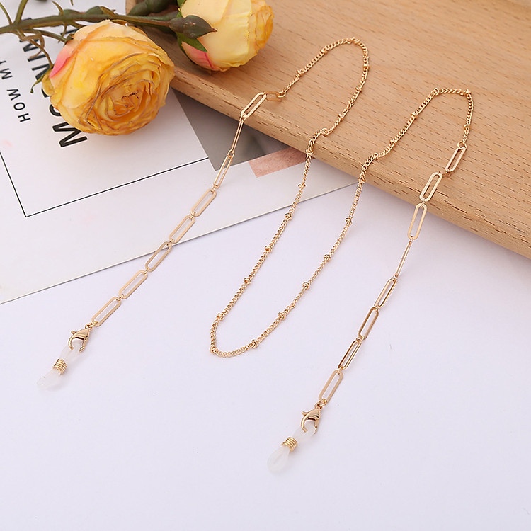 Chain kính dây đeo gọng kính phụ kiện hot trend dây chuyền đeo airpod đeo khẩu trang sáng tạo ngọc trai handmade