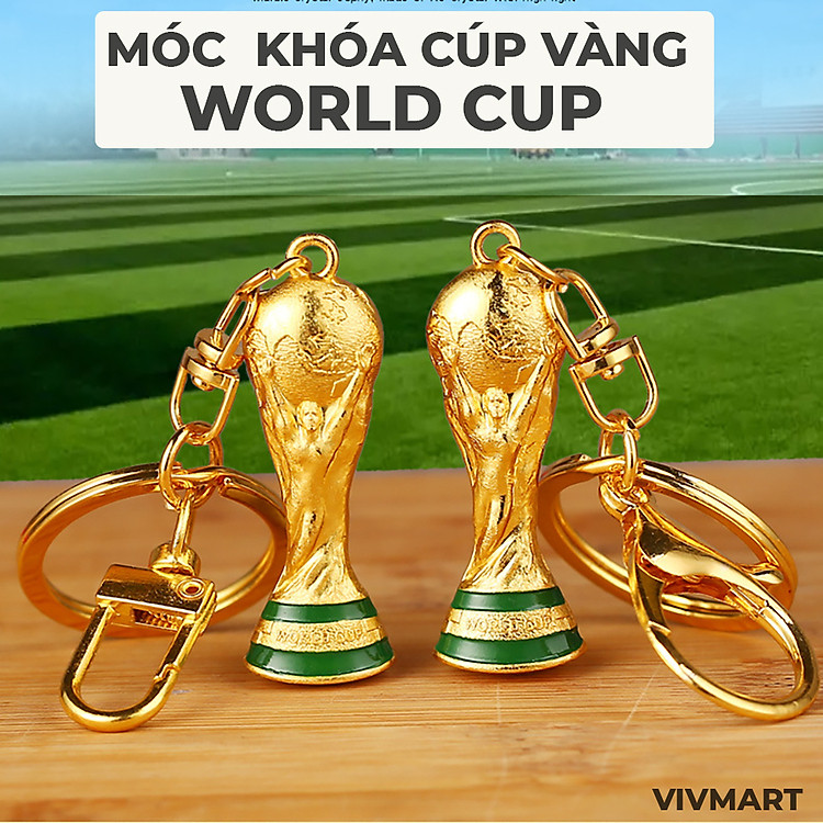 Móc Khóa Cúp Vàng World Cup Cực Đẹp - Có Móc Treo