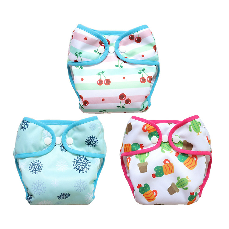 Combo 3 bộ tã vải Sơ sinh BabyCute size SS (2 - 5kg) - Giao mẫu ngẫu nhiên