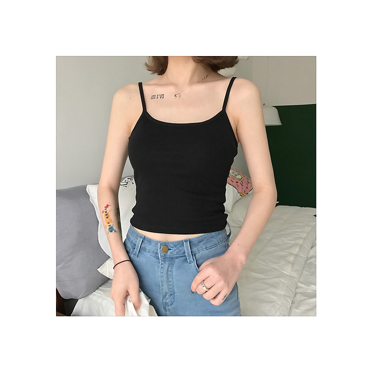 Áo Hai Dây Croptop Thời Trang Nữ