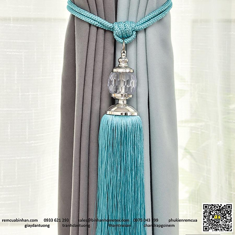 Dây cột rèm kiểu DC01 Phụ kiện dây vén rèm cửa Bình An Dây buộc màn cửa