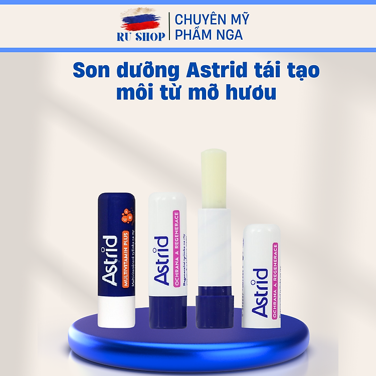 Son Dưỡng Mỡ Hươu Astrid Dưỡng và Tẩy Da Chết Môi