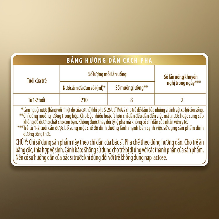 Sữa bột S-26 ULTIMA 2 cho bé 12-24 tháng Hàng chuẩn Ưu đãi - Hình ảnh 5