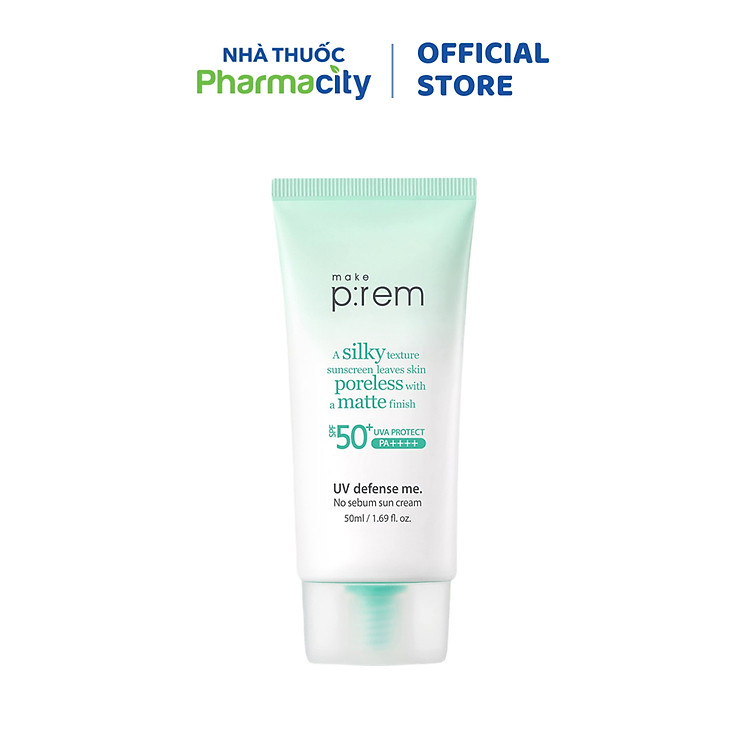 Kem Chống Nắng Make p:rem Vật Lý Kiềm Dầu Khô Ráo (50ml)