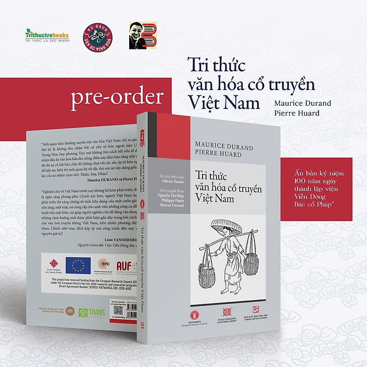 (Viện Viễn Đông Bác Cổ) (Có chữ ký dịch giả)TRI THỨC VĂN HÓA CỔ TRUYỀN VIỆT NAM ‘Connaissance du Vietnam’ – Maurice Durand và Pierre Huard – NXB Tổng hợp Tp. HCM