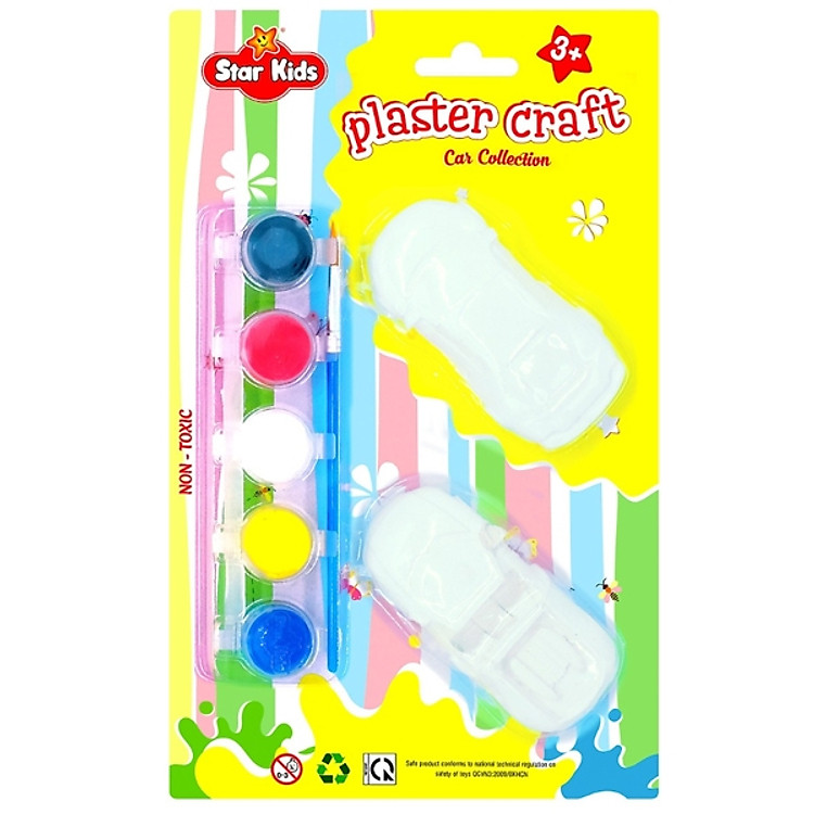 Đồ Chơi Trẻ Em - Bộ Tô Tượng Thạch Cao Xe Hơi RSTAR K-125