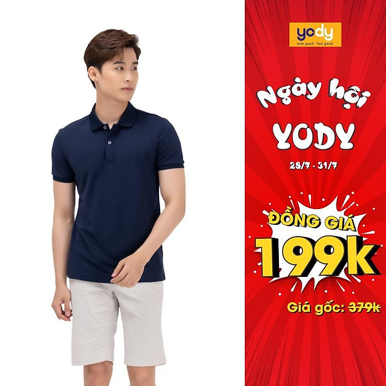 Áo Thun Polo Nam YODY Bo Trơn Chất Liệu Cafe Siêu Nhẹ, Siêu Mát, Khử Mùi Tốt - APM4225
