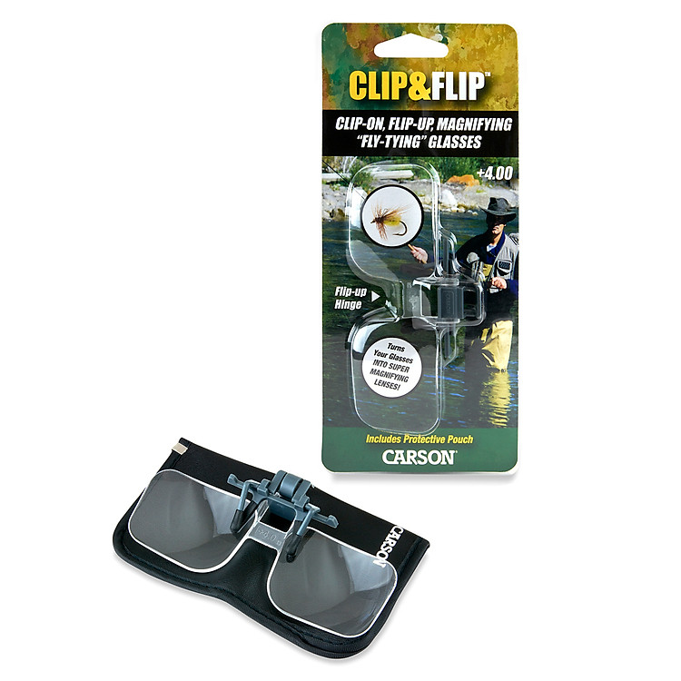 Kính lúp kẹp mắt kính Carson OD-14 Clip&Flip 2x - Ảnh 2