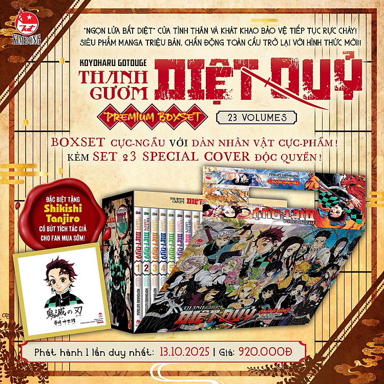 Truyện tranh Boxset Thanh gươm diệt quỷ trọn bộ 23 tập (Chang Book)
