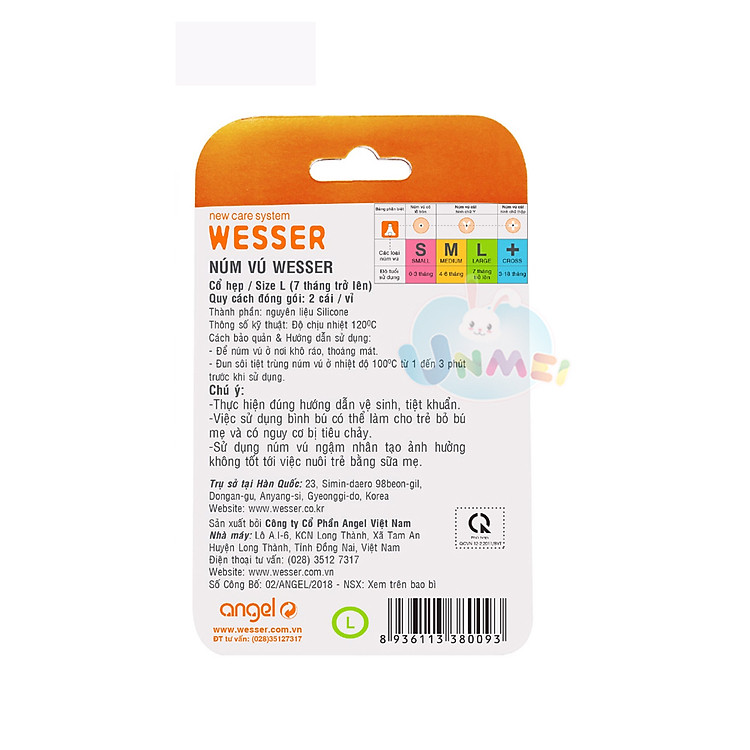 Núm vú Wesser cổ hẹp size L Giá rẻ - Hình ảnh 3