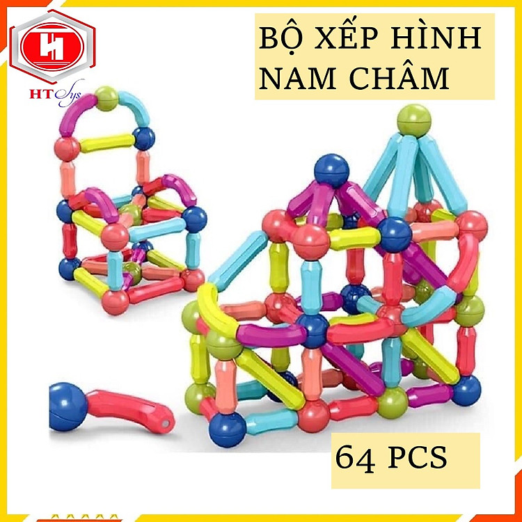 Mua Đồ Chơi Xếp Hình Nam Châm 64 Chi Tiết Chính hãng Tiết kiệm