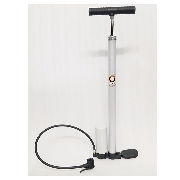 Bơm Xe Đạp, Xe Máy Có Bình Hơi Trợ Lực ( màu xám )