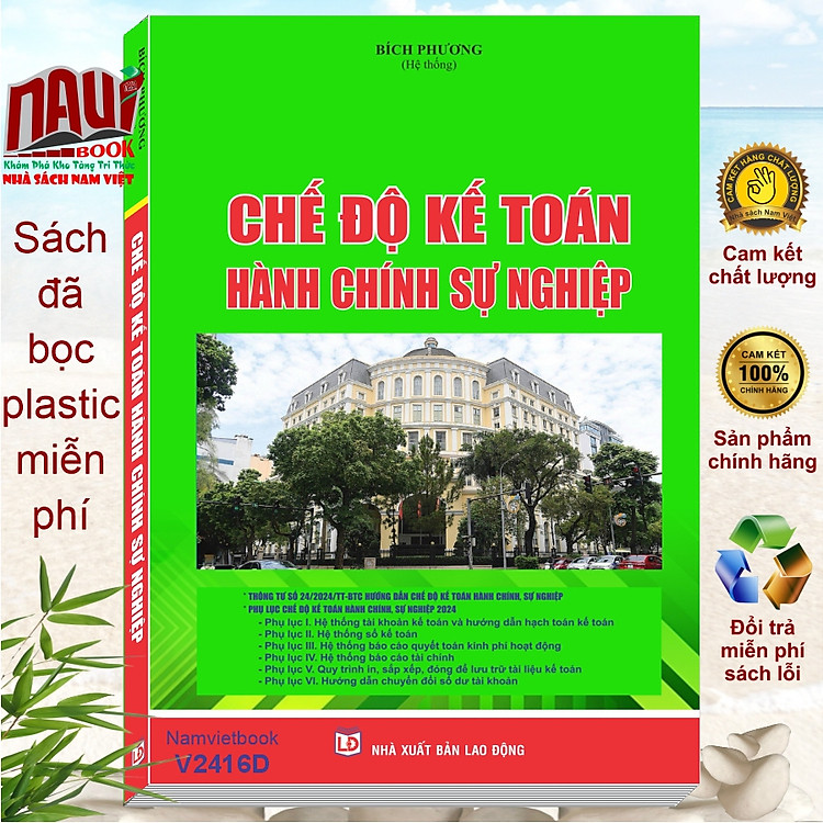 Chế Độ Kế Toán Hành Chính Sự Nghiệp theo Thông tư 24/2024/TT-BTC (V2416D)