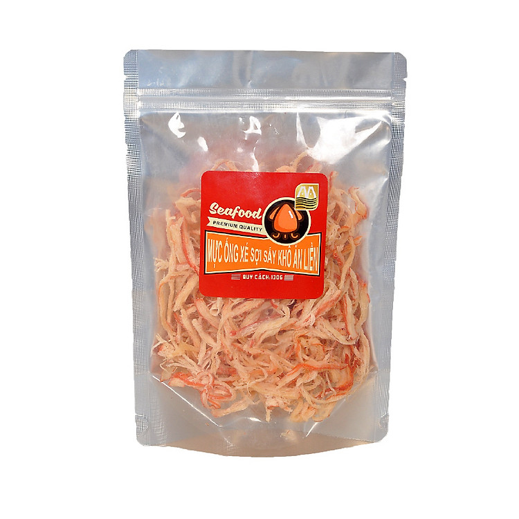 Mực ống xé sợi sấy khô ăn liền