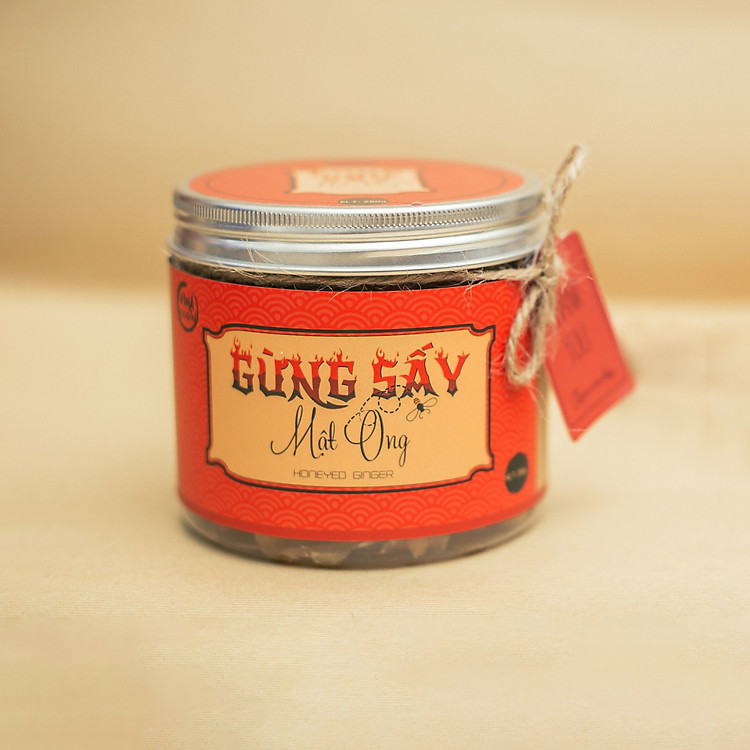 Gừng sấy mật ong Vina Hogin - Phúc An Invest 250g. Tăng sức đề kháng trong mùa dịch bệnh. Làm dịu cổ họng. Ngăn ngừa ung thư. Thực phẩm thuần khiết từ thiên nhiên