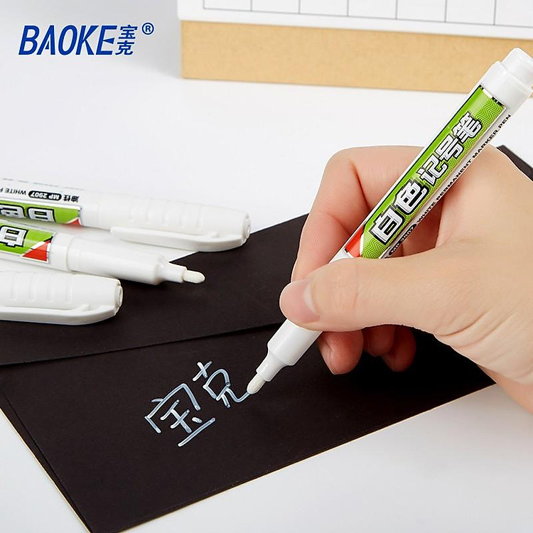 Bút Marker Đánh Đấu Mực Trắng 3mm (12 cây) - Ảnh 6