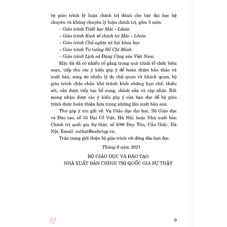 Giáo Trình Kinh Tế Chính Trị Mác - Lênin (Tái Bản 2024) - Ảnh 6