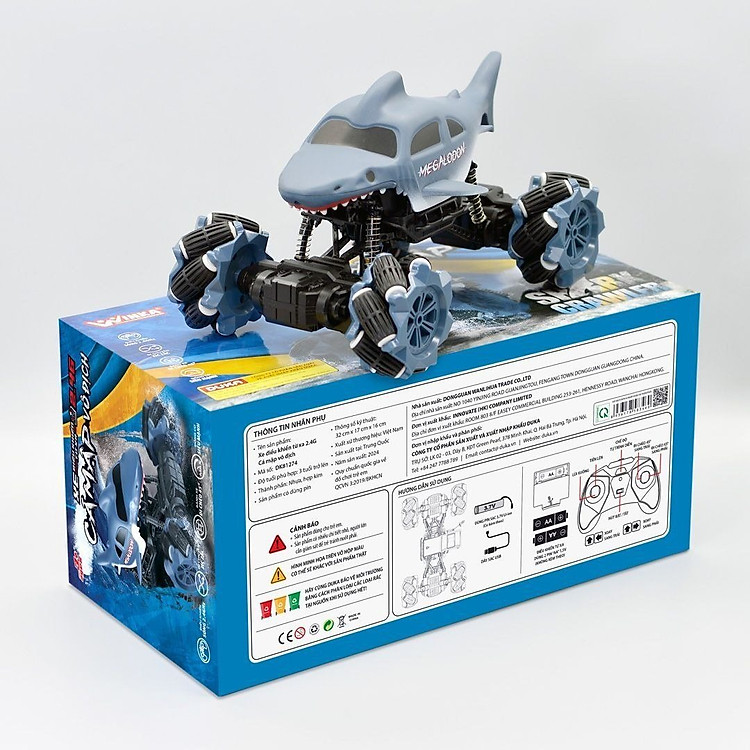 Xe Điều Khiển Từ Xa DUKA - Cá Mập Chính hãng Giá tốt - Hình ảnh 3