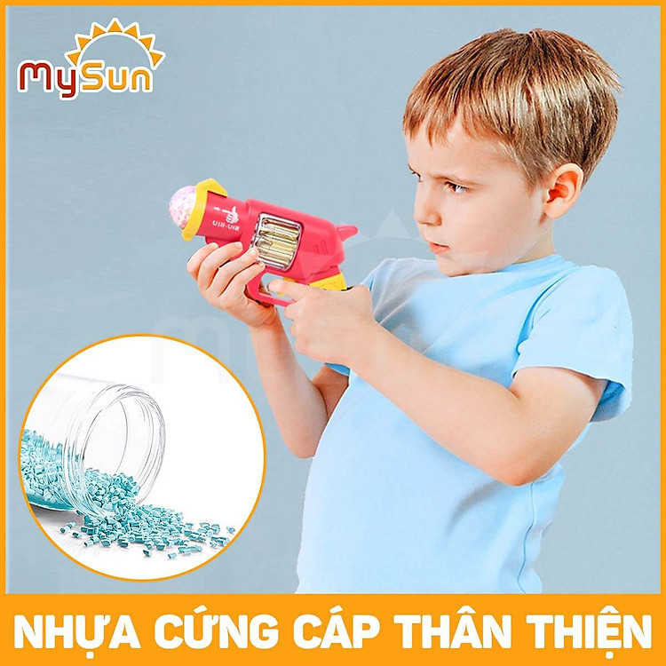 Súng nhựa lục ngắn cho bé có đèn Chính hãng Ưu đãi - Hình ảnh 5