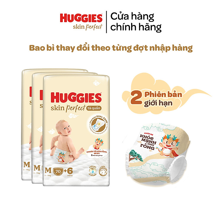 Combo 3 Gói Tã Huggies Skin Perfect Giá rẻ - Hình ảnh 5