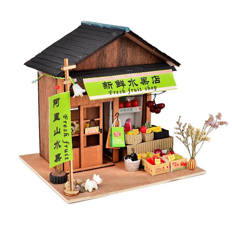 Mô hình nhà búp bê I-DIY - Cửa hàng bán hoa quả Fresh Fruit Shop