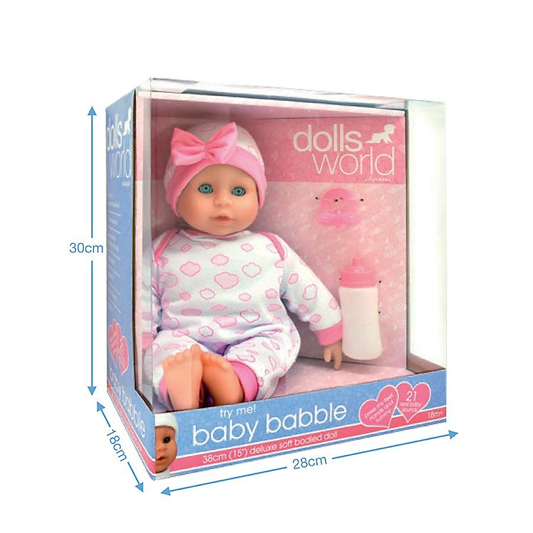 Búp Bê Baby Bập Bẹ DOLLSWORLD DW60280 Chính hãng Giá rẻ - Hình ảnh 3