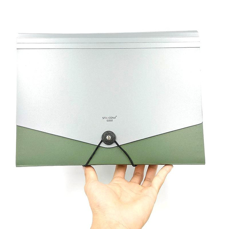 Bìa Cặp Stacom 6 Ngăn A4 (Màu Xanh Lá) - Ảnh 4