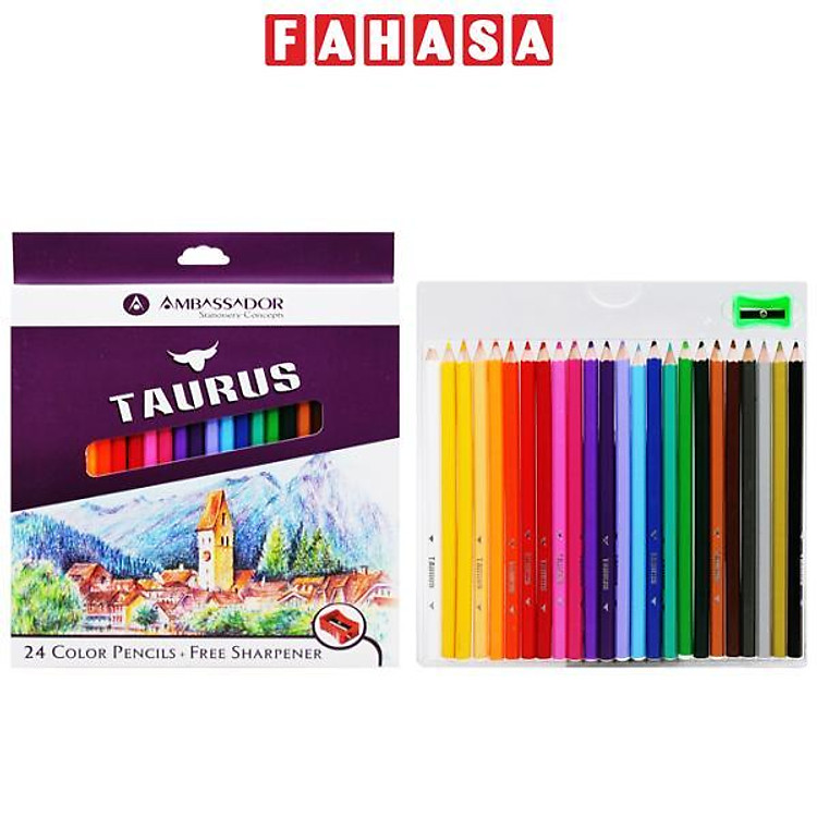 Bộ Bút Chì Màu Dài Kores (24 chiếc)
