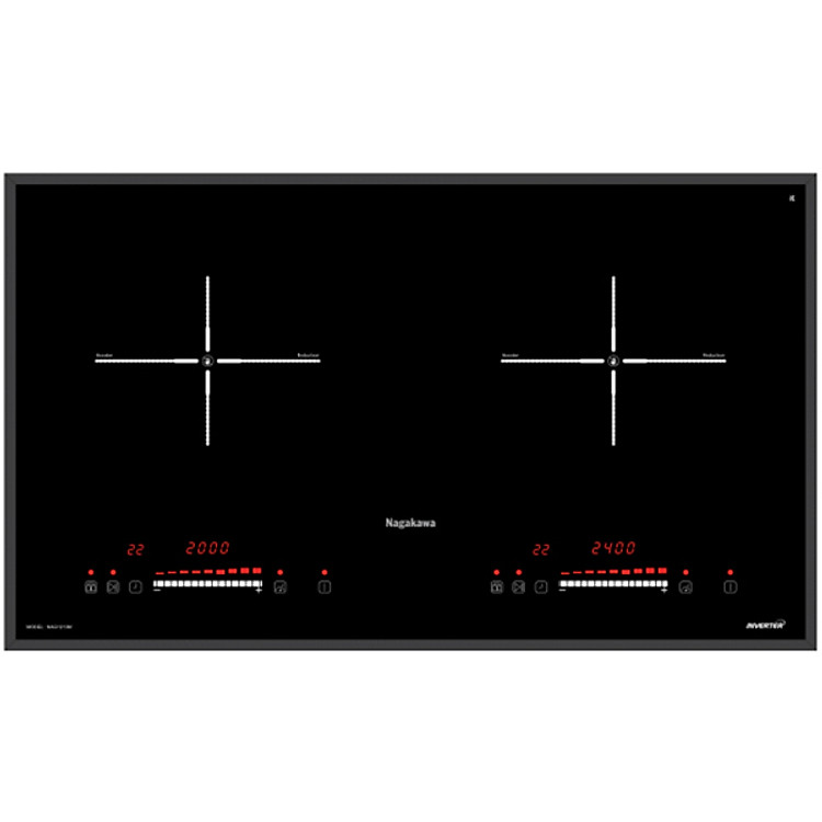 Bếp Đôi Điện Từ Inverter Nagakawa NAG1213M - Hàng Chính Hãng