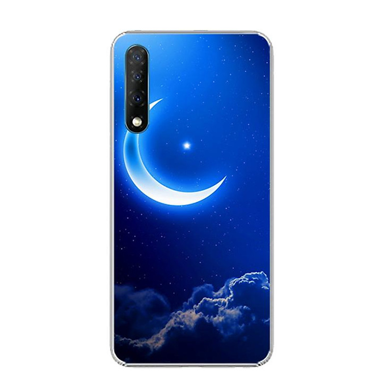 Ốp lưng điện thoại Vsmart Live - 0220 MOON01 - Silicon dẻo - Hàng Chính Hãng