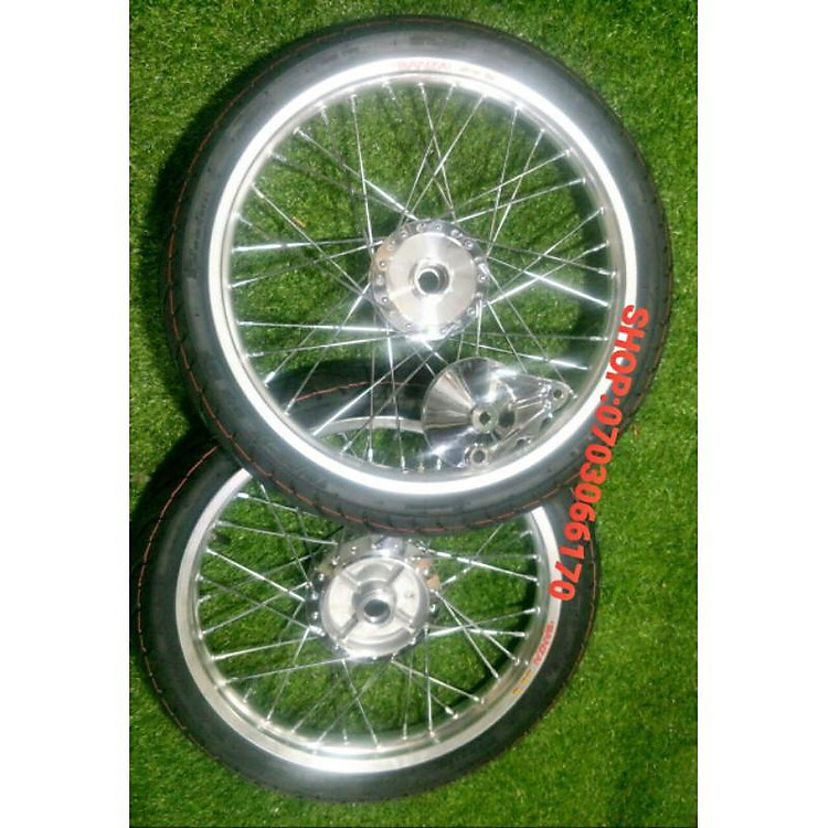 CẶP BÁNH CĂM DÀNH CHO WAVE RS, WAVE S110, NIỀN NHÔM , CĂM ĐÙM MẠ CROM